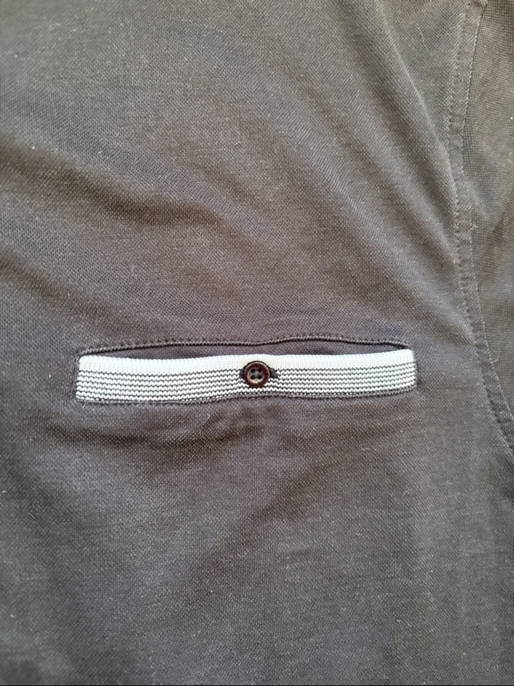 Bugatti | Black Polo with Contrast Gray Trim Non Iron XXL - Picture 5 of 12